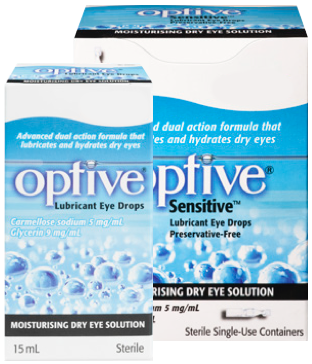 Optive sensitive packaging for sensitive eye